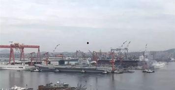 国产航母下水视频素材