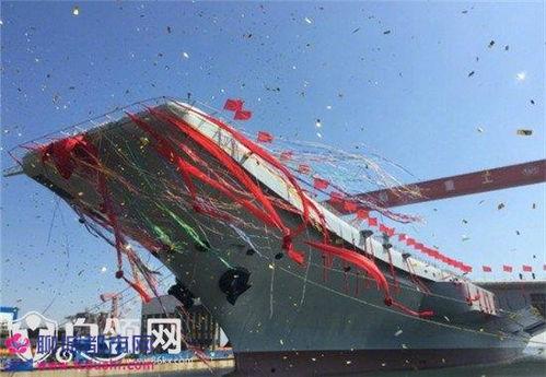 国产航母下水视频素材